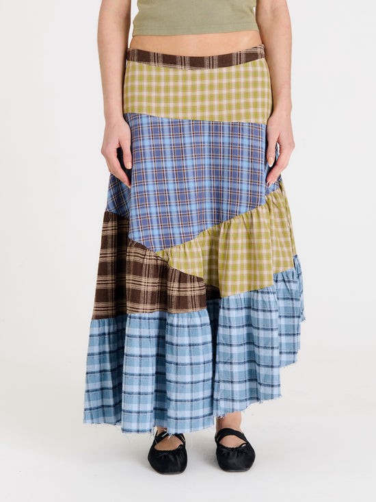 PAIN TARTAN PATCHWORK MAXI SKIRT  - VIA THE RAGGED PRIEST | Only €67.20 | NOW AVAILABLE TO SHOP at IAMINHATELOVE