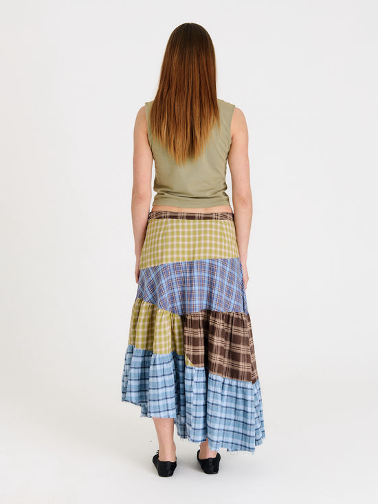 PAIN TARTAN PATCHWORK MAXI SKIRT  - VIA THE RAGGED PRIEST | Only €67.20 | NOW AVAILABLE TO SHOP at IAMINHATELOVE