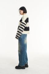 HUMBAG FLUFFY STRIPE KNIT  - VIA THE RAGGED PRIEST | Only €97 | NOW AVAILABLE TO SHOP at IAMINHATELOVE