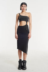 AKARI CUT OUT MIDI DRESS  - VIA THE RAGGED PRIEST | Only €86 | NOW AVAILABLE TO SHOP at IAMINHATELOVE