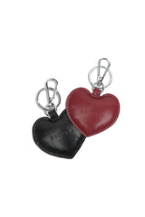 THE SILFEN STUDIO BAG CHARM - RED + BLACK HEART(s)  - VIA SILFEN STUDIO | Only €15 | NOW AVAILABLE TO SHOP at IAMINHATELOVE