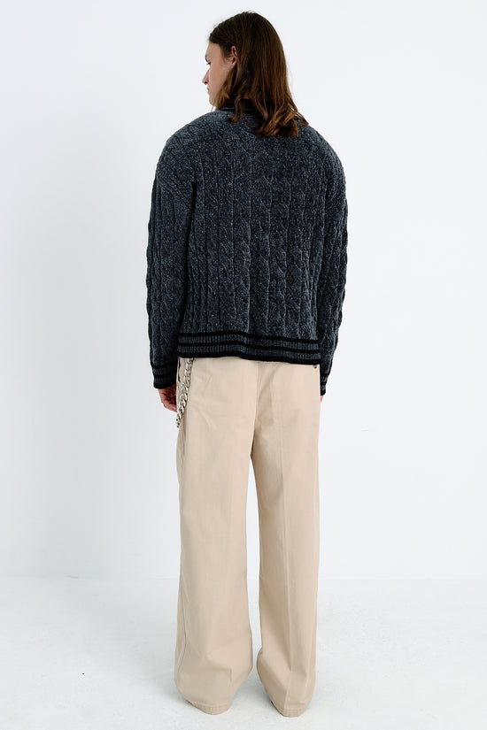 DWEEB CABLE KNIT JUMPER  - VIA THE RAGGED PRIEST | Only €86 | NOW AVAILABLE TO SHOP at IAMINHATELOVE