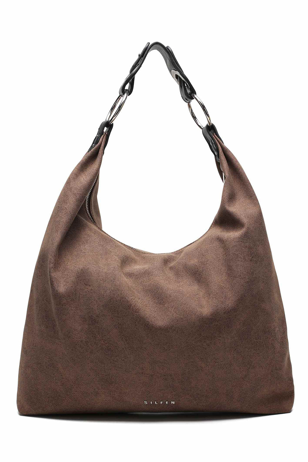 STEVIE SHOULDER BAG - VEGAN LEATHER | COFFEE BROWN  - VIA SILFEN STUDIO | Only €99 | NOW AVAILABLE TO SHOP at IAMINHATELOVE