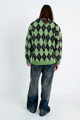 PROF ARGYLE CARDIGAN  - VIA THE RAGGED PRIEST | Only €77 | NOW AVAILABLE TO SHOP at IAMINHATELOVE