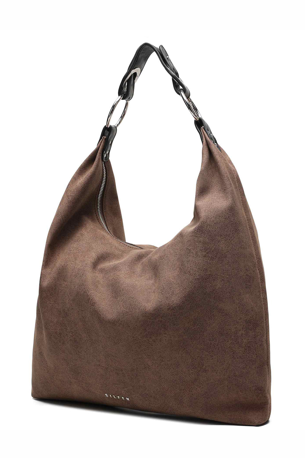 STEVIE SHOULDER BAG - VEGAN LEATHER | COFFEE BROWN  - VIA SILFEN STUDIO | Only €99 | NOW AVAILABLE TO SHOP at IAMINHATELOVE